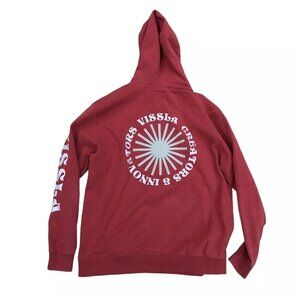 VISSLA SURF Innovators & Creators Hoodie Sweatshirt Men's LARGE Orange Pullover‍